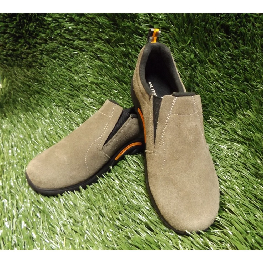 MERRELL Performance Footwear womens suede leather tan/gray loafer women's size 6